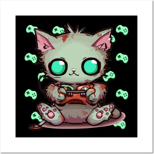 Player Cat Zombie Posters and Art